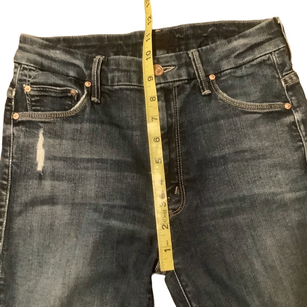 Mother The Looker High-Waisted Skinny Jeans Ankle Fray Size 26 - Picture 6 of 13
